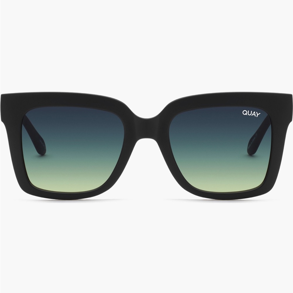 Quay Icy Matte Black/Smoke Green